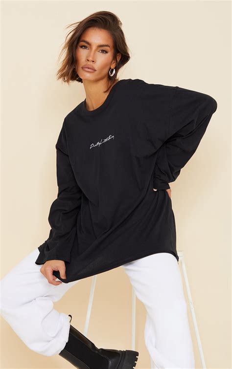 Black Oversized Cotton T